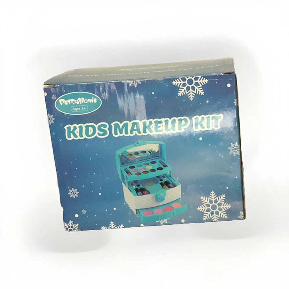 PERRYHOME Kids Makeup‎ Kit Washable Real Cosmetic Set Safe for Girls NEW
